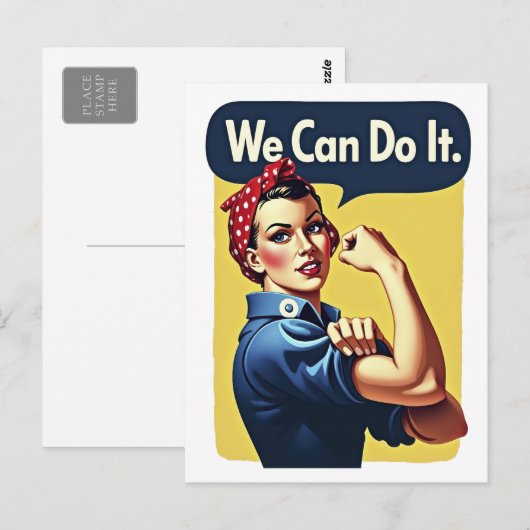 We kunnen het | Beroemd feminisme Briefkaart (Voorkant / Achterkant)