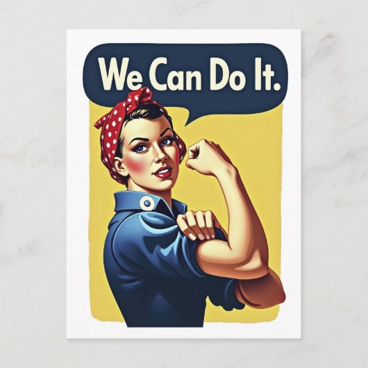 We kunnen het | Beroemd feminisme Briefkaart (Voorkant)