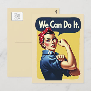 We kunnen het   Beroemd feminisme Briefkaart