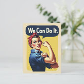 We kunnen het | Beroemd feminisme Briefkaart (Staand voorkant)