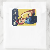 We kunnen het | Beroemd feminisme Rechthoekige Sticker (Tas)