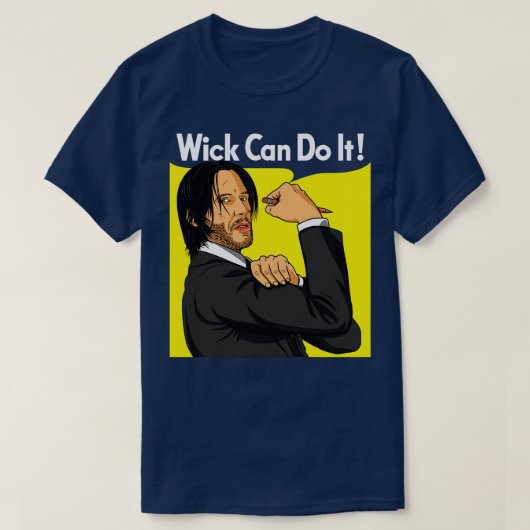 We kunnen het doen Baba Yaga Keanu Reeves  Retro T-shirt (Design voorkant)
