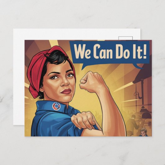 We kunnen het doen briefkaart (Voorkant / Achterkant)