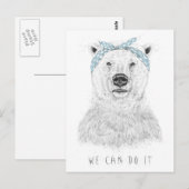 We kunnen het doen briefkaart (Voorkant / Achterkant)