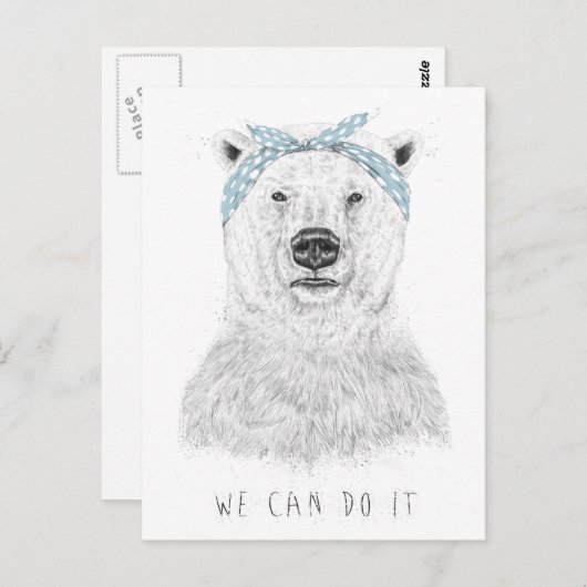 We kunnen het doen briefkaart (Voorkant / Achterkant)