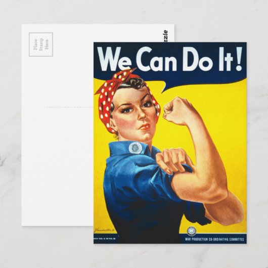 We kunnen het doen briefkaart (Voorkant / Achterkant)