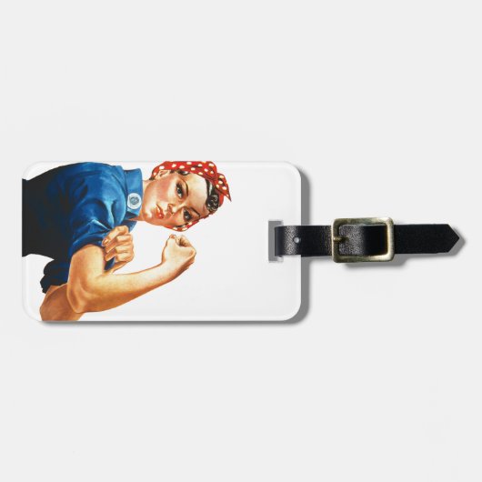 We kunnen het doen door de riveter vrouwen kracht  bagagelabel (Voorkant horizontaal)