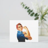We kunnen het doen door de riveter vrouwen kracht  briefkaart (Staand voorkant)