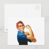 We kunnen het doen door de riveter vrouwen kracht  briefkaart (Voorkant / Achterkant)