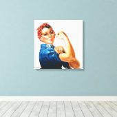 We kunnen het doen door de riveter vrouwen kracht canvas afdruk (Insitu (Houten vloer))