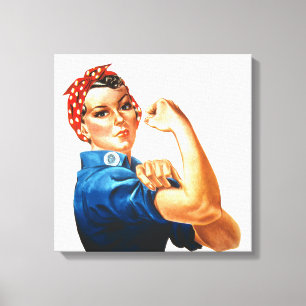 We kunnen het doen door de riveter vrouwen kracht canvas afdruk