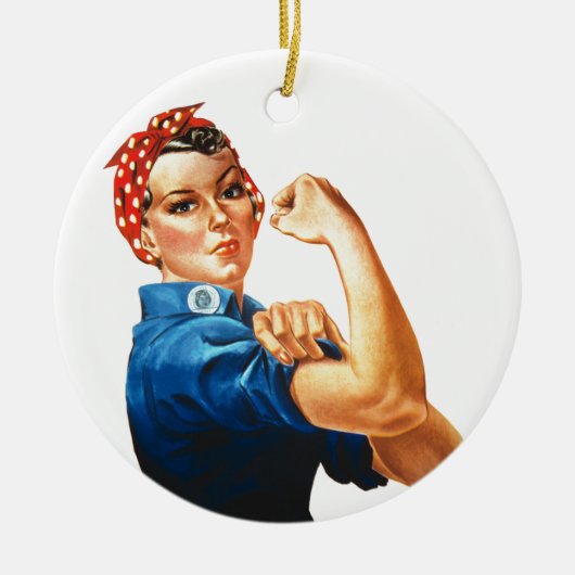 We kunnen het doen door de riveter vrouwen kracht  keramisch ornament (Voorkant)