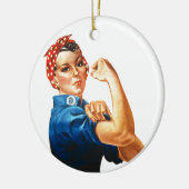 We kunnen het doen door de riveter vrouwen kracht  keramisch ornament (Links)