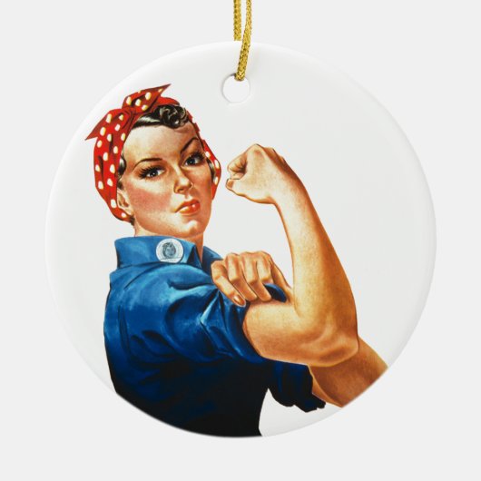 We kunnen het doen door de riveter vrouwen kracht  keramisch ornament (Voorkant)