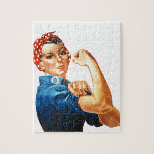 We kunnen het doen door de riveter vrouwen kracht  legpuzzel