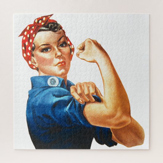 We kunnen het doen door de riveter vrouwen kracht  legpuzzel (Verticaal)