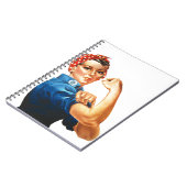 We kunnen het doen door de riveter vrouwen kracht  notitieboek (Linkerzijde)