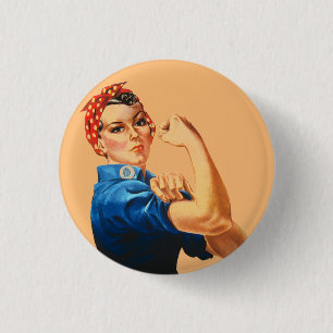 We kunnen het doen door de riveter vrouwen kracht  ronde button 3,2 cm