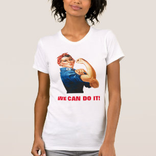 We kunnen het doen door de riveter vrouwen kracht t-shirt