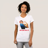 We kunnen het doen door de riveter vrouwen kracht  t-shirt (Voorkant volledig)