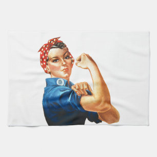 We kunnen het doen door de riveter vrouwen kracht  theedoek