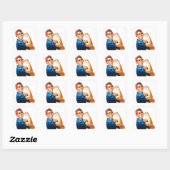 We kunnen het doen door de riveter vrouwen kracht  vierkante sticker (Vel)