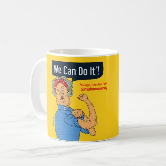 We kunnen het doen - grappig koffiemok (Voorkant links)