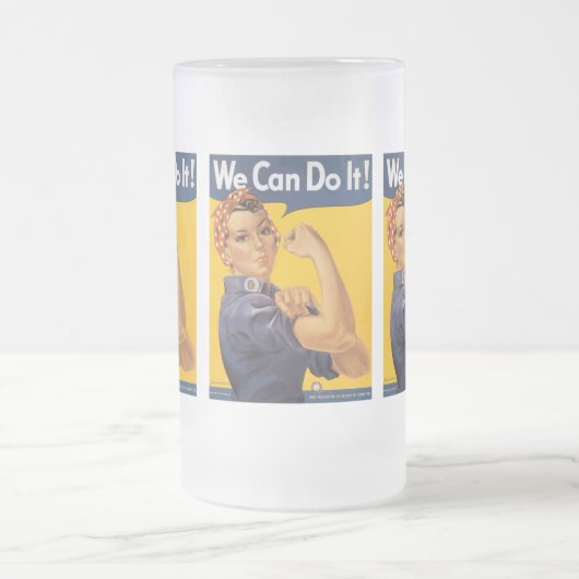 We kunnen het doen in de Tweede Wereldoorlog Matglas Bierpul (Center)