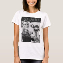 We kunnen het doen Kettlebell T-shirt B&W