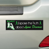 We kunnen het doen, Lyme Disease Warrior Bumpersti Bumpersticker (Op auto)