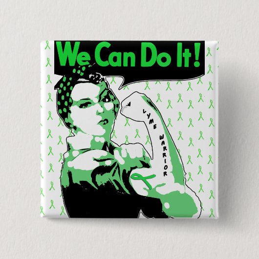 We kunnen het doen, Lyme Disease Warrior Button (Voorkant)