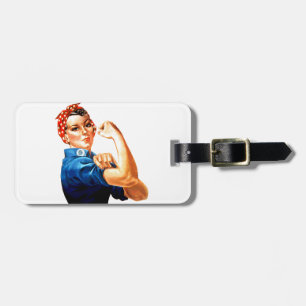 We kunnen het doen met de Riveter WII Propaganda Bagagelabel