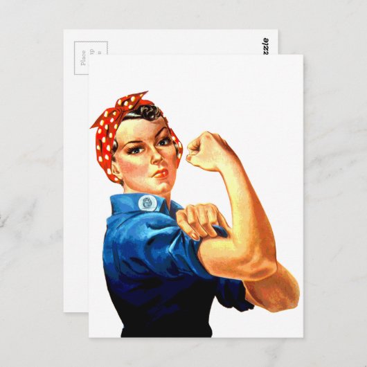 We kunnen het doen met de Riveter WII Propaganda Briefkaart (Voorkant / Achterkant)