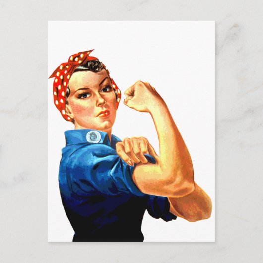 We kunnen het doen met de Riveter WII Propaganda Briefkaart (Voorkant)