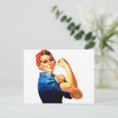We kunnen het doen met de Riveter WII Propaganda Briefkaart (Staand voorkant)