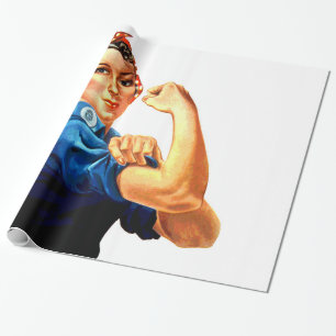 We kunnen het doen met de Riveter WII Propaganda Cadeaupapier