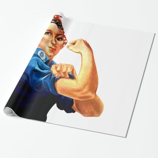 We kunnen het doen met de Riveter WII Propaganda Cadeaupapier (Uitgerold)