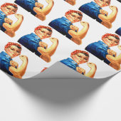We kunnen het doen met de Riveter WII Propaganda Cadeaupapier (Hoek)