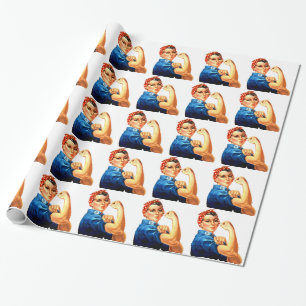 We kunnen het doen met de Riveter WII Propaganda Cadeaupapier