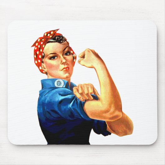 We kunnen het doen met de Riveter WII Propaganda Muismat (Voorkant)