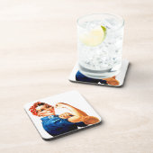 We kunnen het doen met de Riveter WII Propaganda Onderzetter (Rechterzijde)