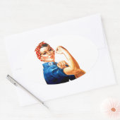 We kunnen het doen met de Riveter WII Propaganda Ovale Sticker (Envelop)