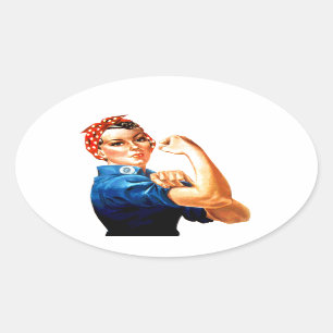 We kunnen het doen met de Riveter WII Propaganda Ovale Sticker