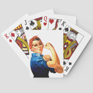 We kunnen het doen met de Riveter WII Propaganda Pokerkaarten