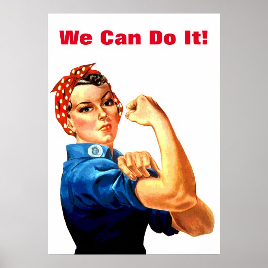We kunnen het doen met de Riveter WII Propaganda Poster (Voorkant)