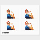 We kunnen het doen met de Riveter WII Propaganda Rechthoekige Sticker (Vel)