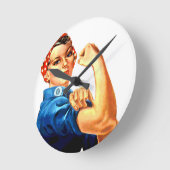 We kunnen het doen met de Riveter WII Propaganda Ronde Klok (Hoek)