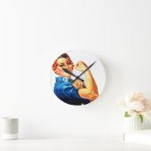 We kunnen het doen met de Riveter WII Propaganda Ronde Klok (Huis)