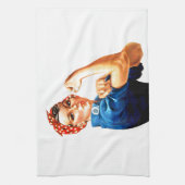 We kunnen het doen met de Riveter WII Propaganda Theedoek (Verticaal)