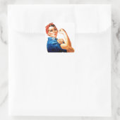 We kunnen het doen met de Riveter WII Propaganda Vierkante Sticker (Tas)